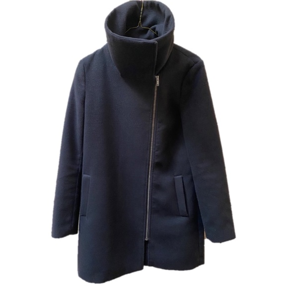 Tinley Road Funnel Neck Black Coat - Picture 1 of 11